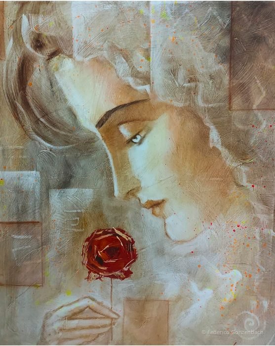Madre con Rosa